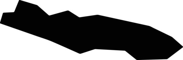 Ubaitaba Brazil silhouette map vector