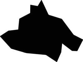 Udenu Nigeria silhouette map vector