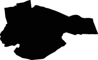 Uitgeest Netherlands silhouette map vector
