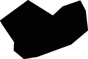 Ujitawara Japan silhouette map vector