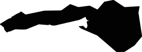 Uki Japan silhouette map vector
