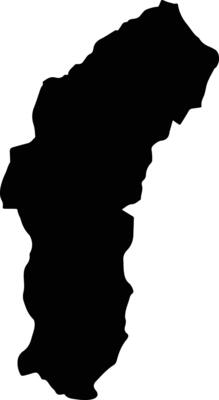 Ukuma Angola silhouette map