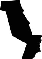 Ulang South Sudan silhouette map vector