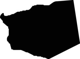 Ulleung gun South Korea silhouette map vector