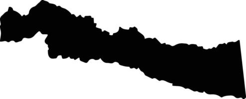 Ulloa Colombia silhouette map vector