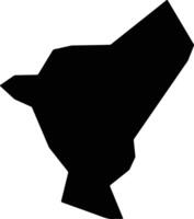 Um Algura Sudan silhouette map vector