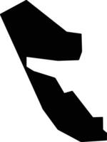 Um Bada Sudan silhouette map vector