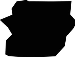 Um Kadadah Sudan silhouette map vector