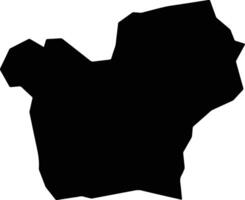 Um Rawaba Sudan silhouette map vector