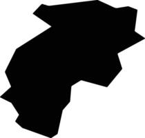 Umaji Japan silhouette map vector