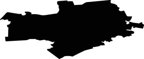 Umurgas pag Latvia silhouette map vector