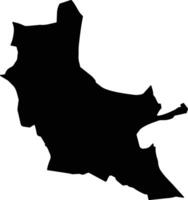 Union Saint Lucia silhouette map vector