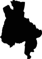 Unokoti India silhouette map vector