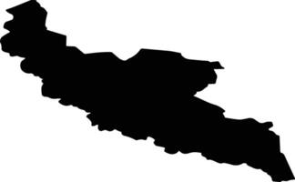Upmalas pag Latvia silhouette map vector