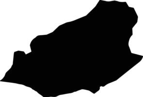 Upper Niumi Gambia silhouette map vector