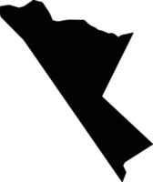 Urdmau Palau silhouette map vector