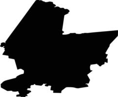 Ust Ishimsky District Russia silhouette map vector
