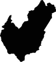 Utcubamba Peru silhouette map vector