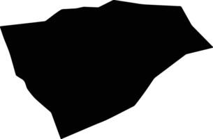 Uulbayan Mongolia silhouette map vector