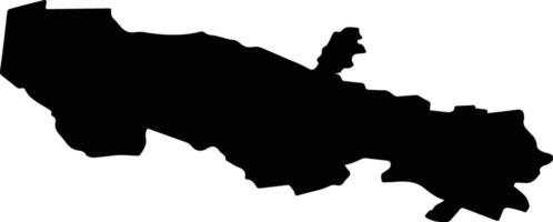 Vaidavas pag Latvia silhouette map vector