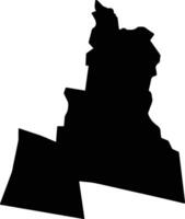 Vaimauga West Samoa silhouette map vector