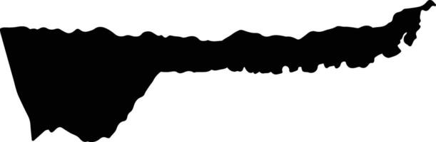 Valdez Venezuela silhouette map vector
