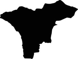 VALEA TEILOR Romania silhouette map vector