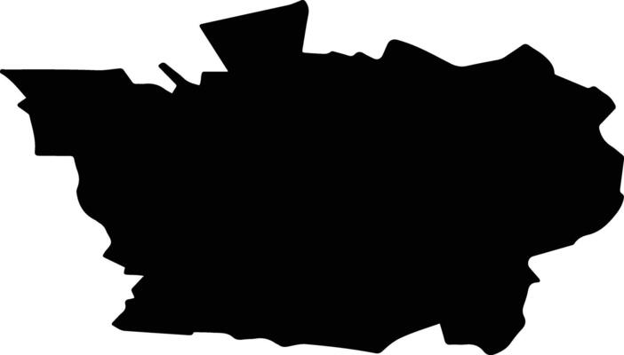 VALENII DE MUNTE Romania silhouette map