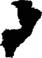 Valledupar Colombia silhouette map vector