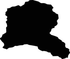 Vallemaggia Switzerland silhouette map vector