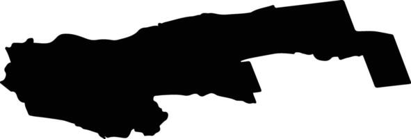 Valles pag Latvia silhouette map vector