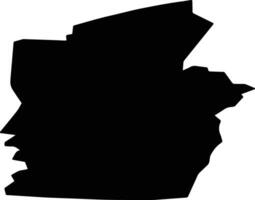 Vandra alev Estonia silhouette map vector
