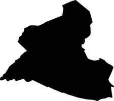 VARADIA Romania silhouette map vector