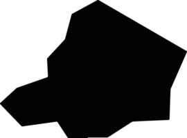 Varbitsa Bulgaria silhouette map vector