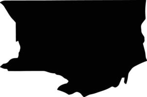 Varin Cambodia silhouette map vector
