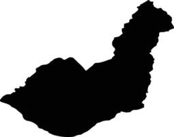 VATRA MOLDOVITEI Romania silhouette map vector