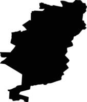 Vecumu pag Latvia silhouette map vector