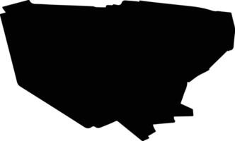 Veendam Netherlands silhouette map vector