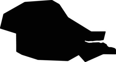 Vejle Denmark silhouette map vector