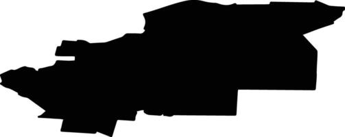 Verkhnetoyemsky District Russia silhouette map vector