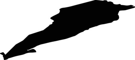 Verran nor Norway silhouette map vector