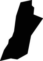 VI 5 Left Bank Upper Canj Guyana silhouette map vector