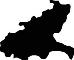 Vicente Noble Dominican Republic silhouette map vector