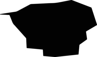 Vichuga Russia silhouette map vector