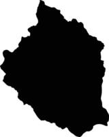 Viengthong Laos silhouette map vector