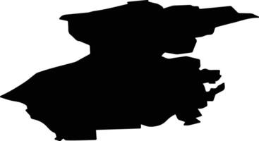 Viesatu pag Latvia silhouette map vector
