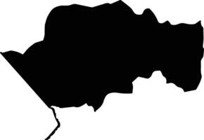 VII 2 Mazaruni L B E Rive Guyana silhouette map vector