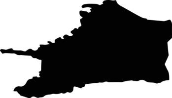Vijciema pag Latvia silhouette map vector
