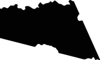 Vila do Porto Portugal silhouette map vector