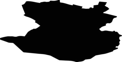 Vilces pag Latvia silhouette map vector